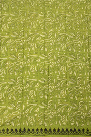 Green Vanaspathi Hand block Printed Kota Cotton saree - Avishya