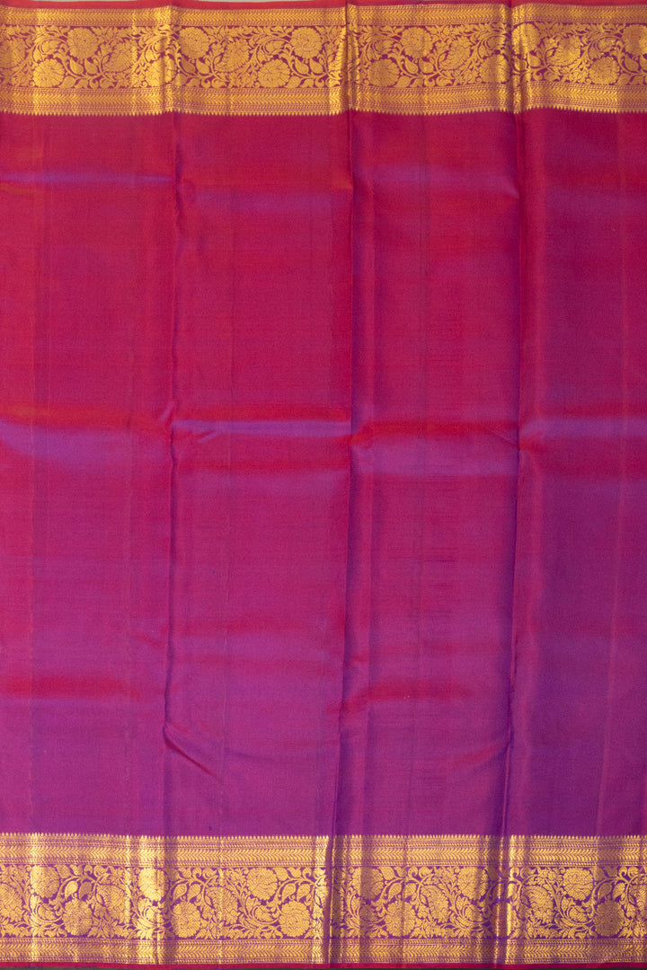 Dual Tone Blue Bridal Kanjivaram Silk Saree - Avishya