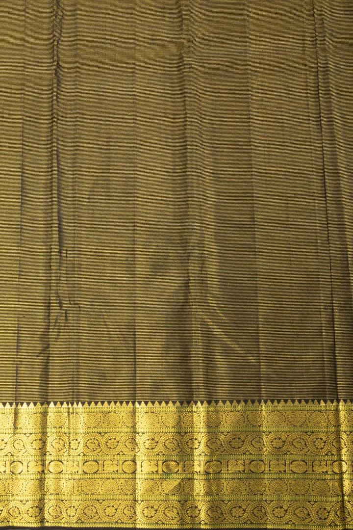 Black with Gold Bridal Kanjivaram Silk Saree - Avishya