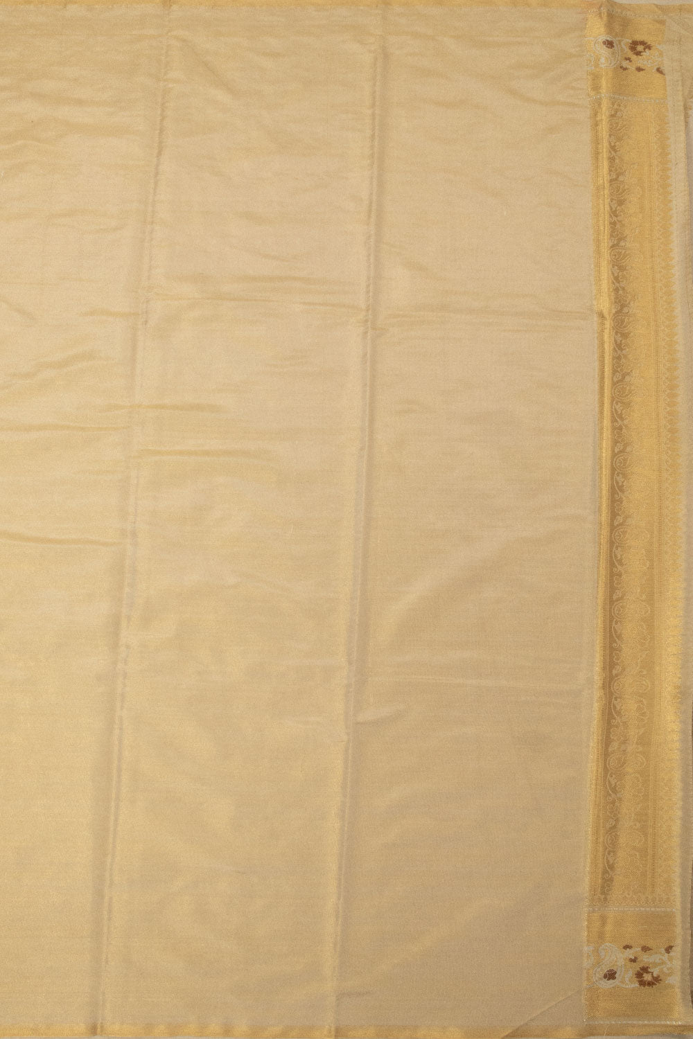 Beige Banarasi Tissue Silk Saree - Avishya