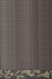 Brown Hand Painted Tussar Silk Saree - Avishya