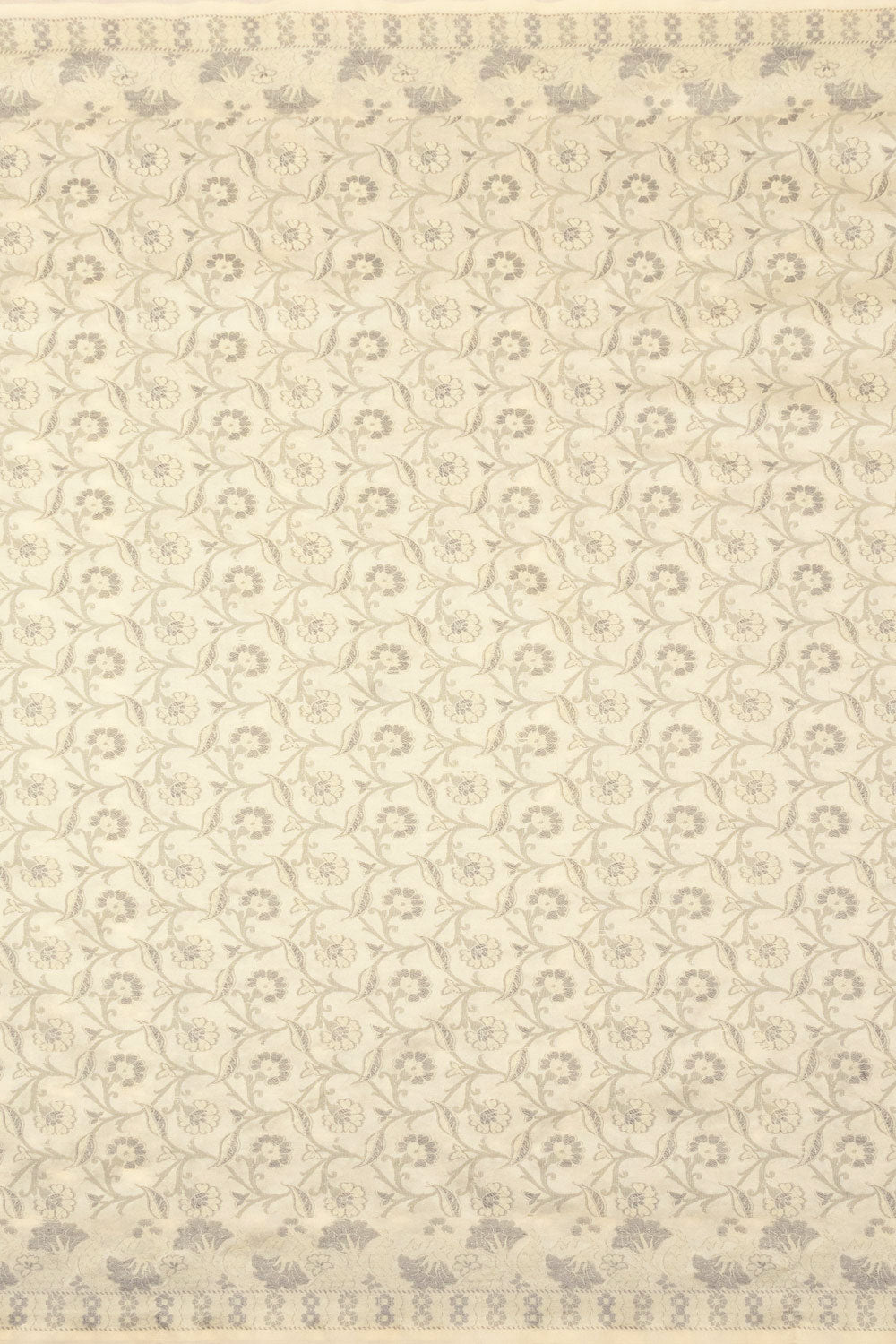 Grey Handloom Himro Silk Cotton Saree-Avishya
