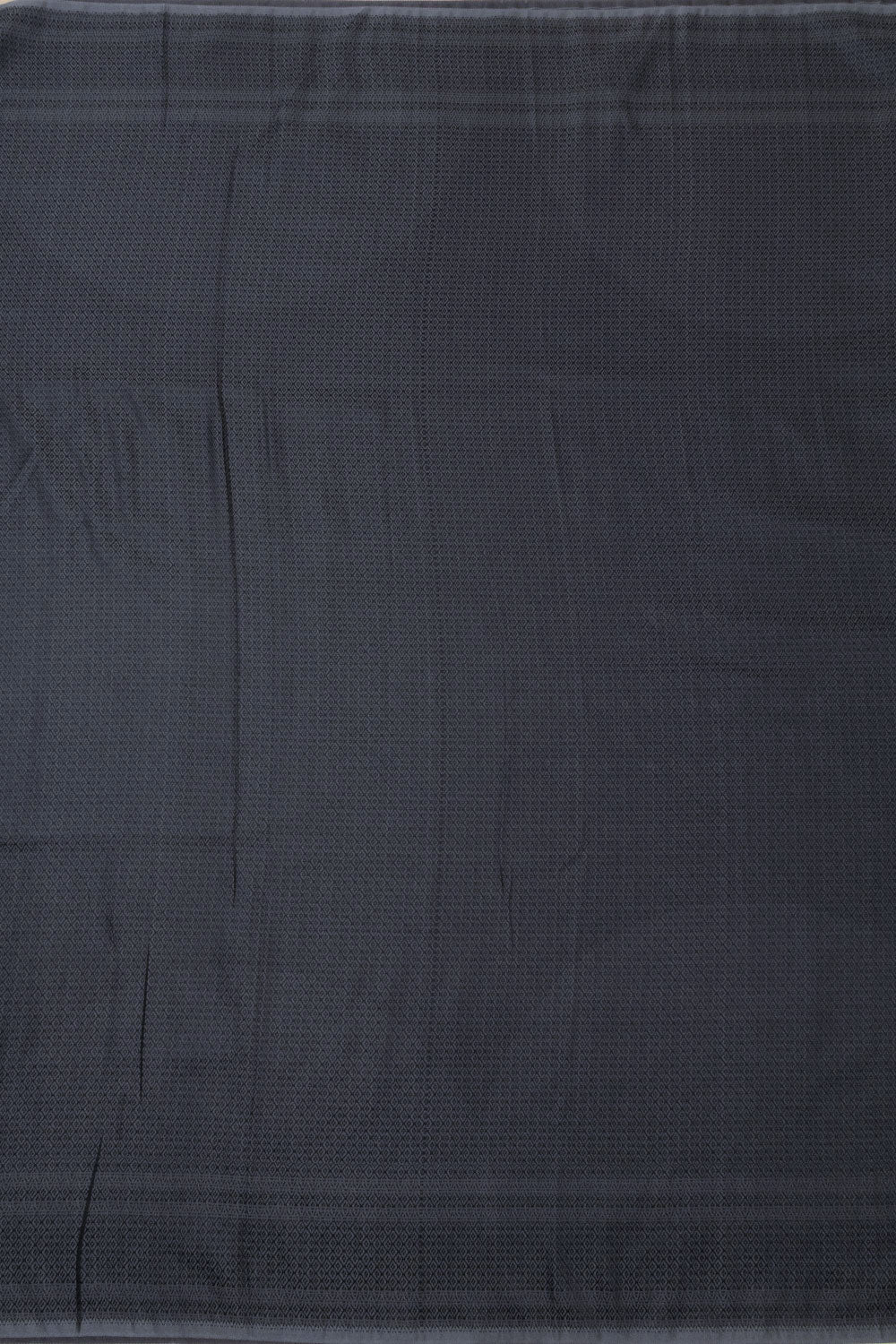 Dark Grey Handloom Himro Silk Saree - Avishya