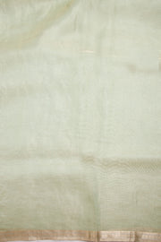 Green Embroidered Pure Silk Organza Saree - Avishya