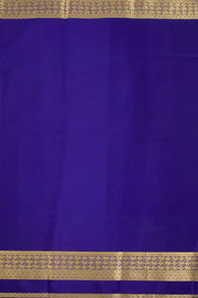 Rose Petal Pink Mysore Crepe Silk Saree With Zari Border 10076671