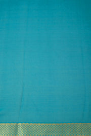 Skyline Blue Mysore Georgette Saree With Floral Butta Design And Zari Border 10076682