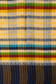 Yellow Handloom Dhaniakhali Cotton Saree - Avishya