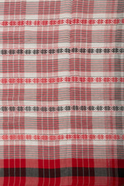 Grey Handloom Dhaniakhali Cotton Saree - Avishya