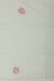 Green Hand Painted Organza Saree - Avishya