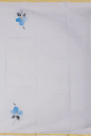 Blue Hand Painted Organza Saree - Avishya