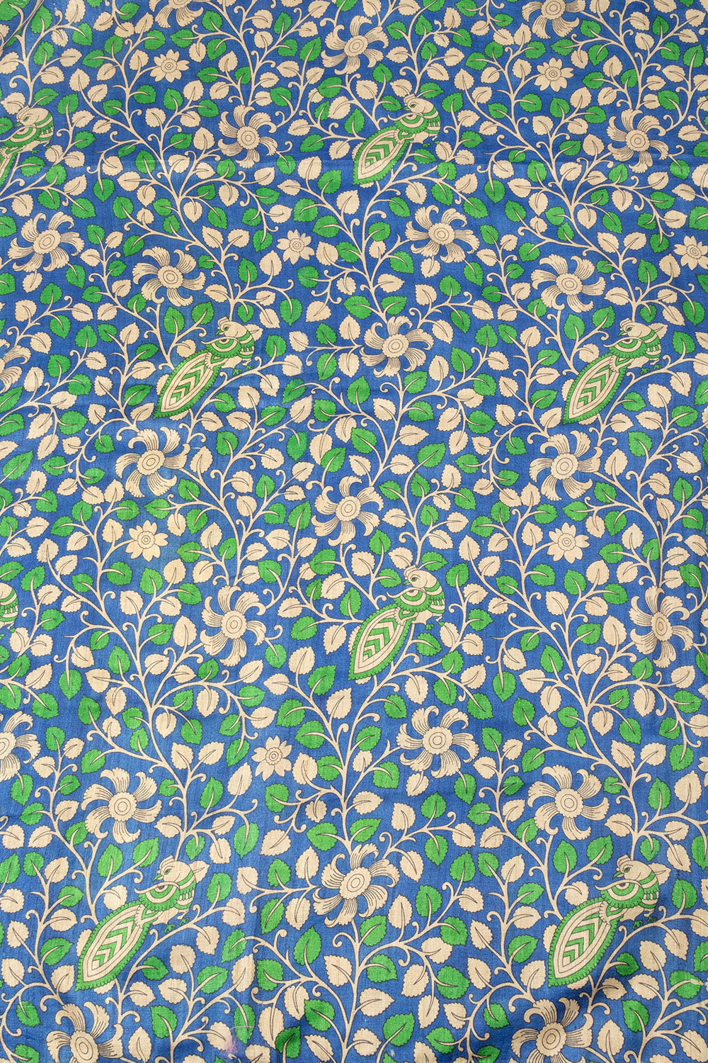 Almond Brown Kantha Embroidered Tussar Silk Saree - Avishya