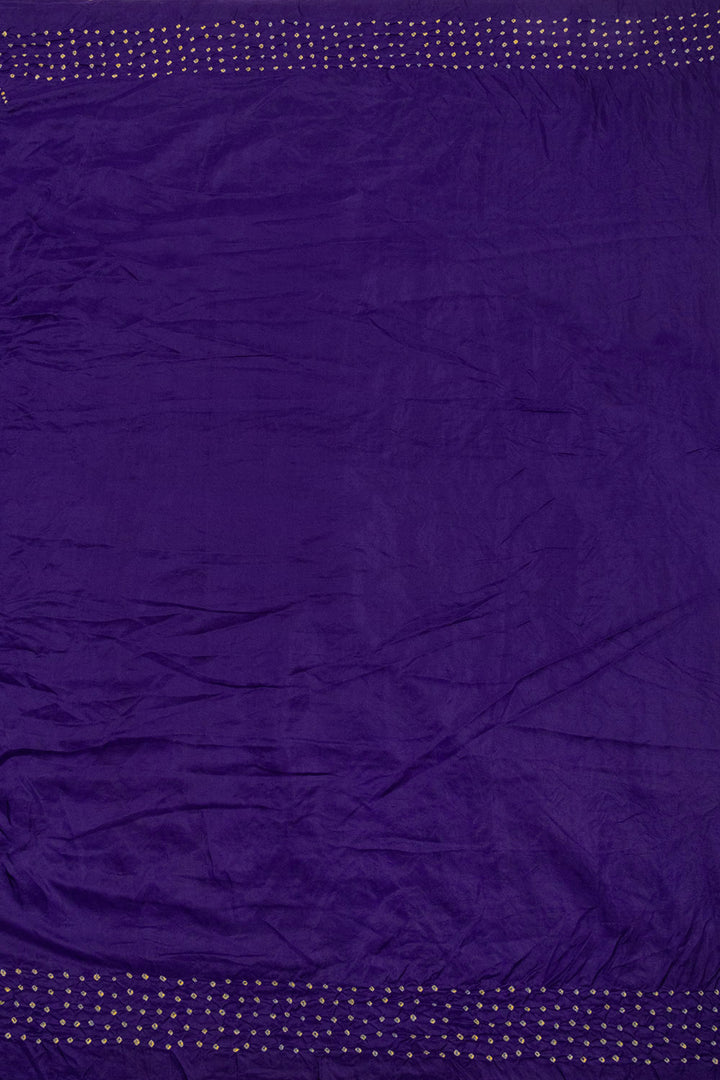 Purple Bandhini Mulberry Silk Saree 10066005