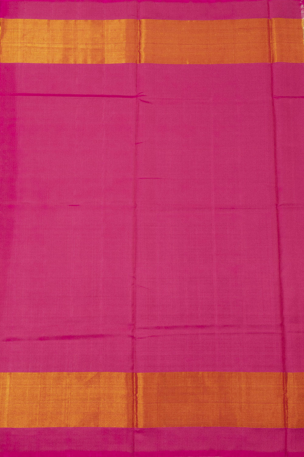 Pink Handloom Patola Ikat Silk Saree 10066021