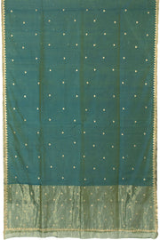 Blue Handwoven Chanderi Saree 10066026