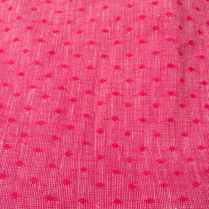 Pink Handwoven Cotton Blouse - Avishya