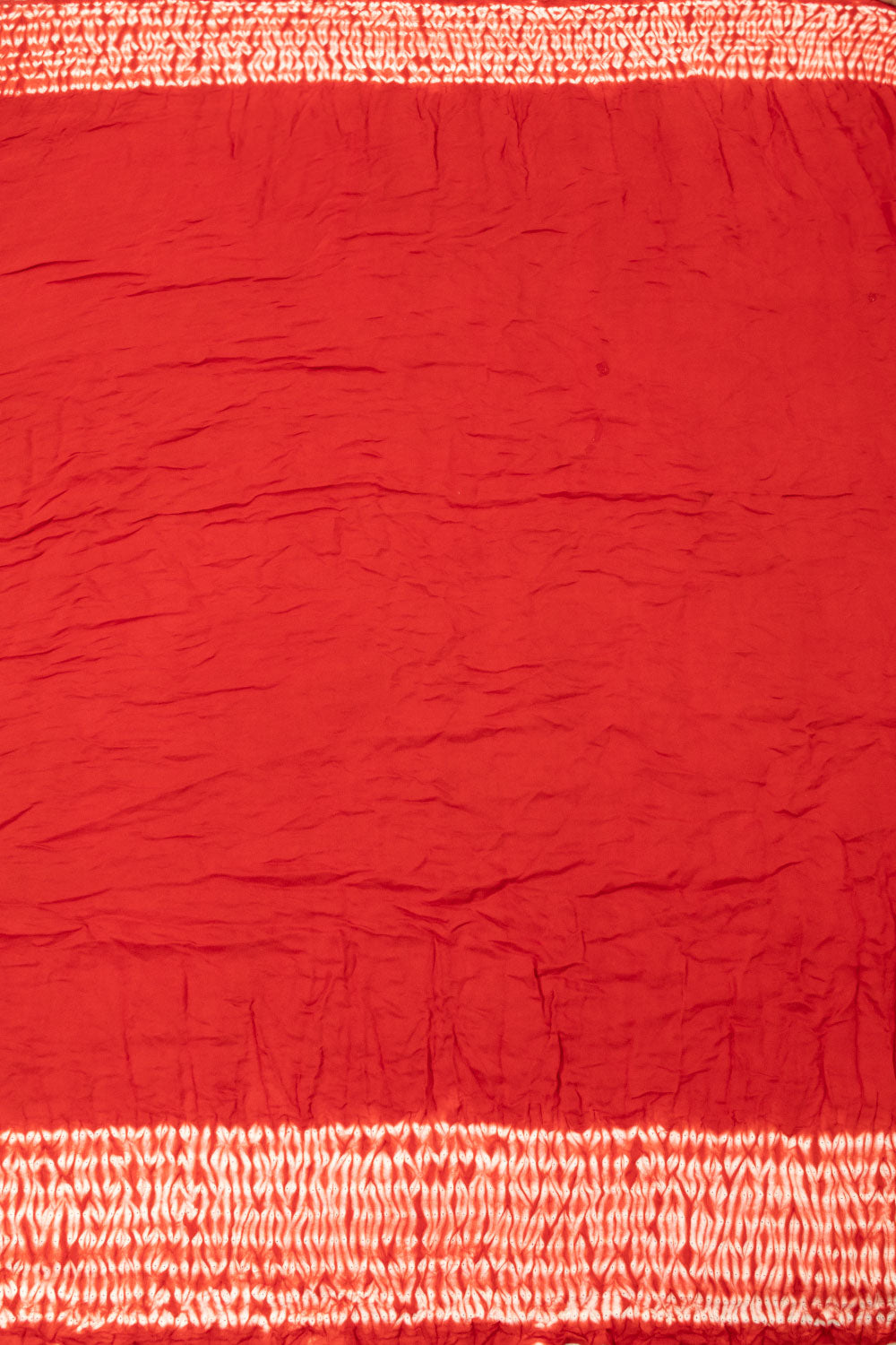 Red Handwoven Bandhani Modal Silk Saree - Avishya