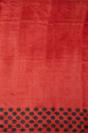 Black Hand painted Tussar silk saree - Avishya