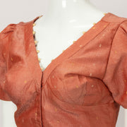 Mauve Pink Handcrafted Chiffon Blouse - Avishya