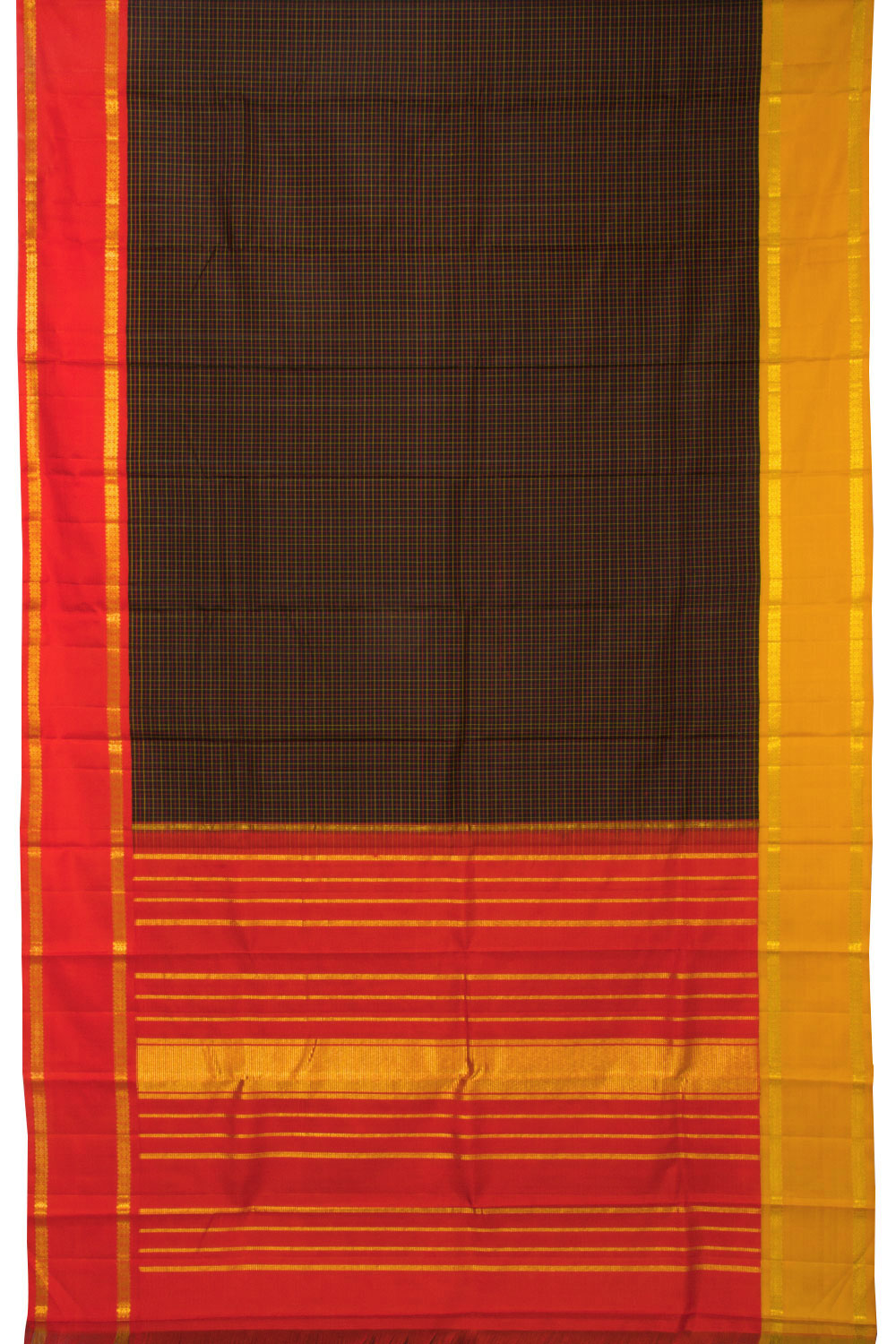 Brown Bridal Handloom Kanjivaram Silk Saree - Avishya