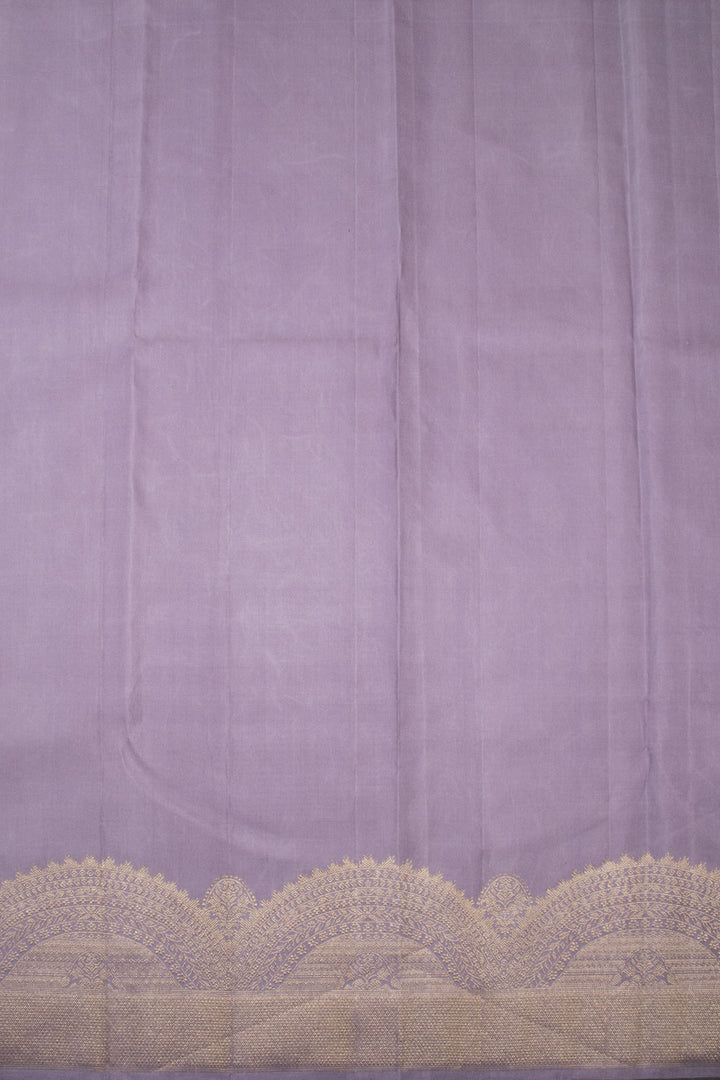 Lavender Bridal Handloom Kanjivaram Silk Saree - Avishya
