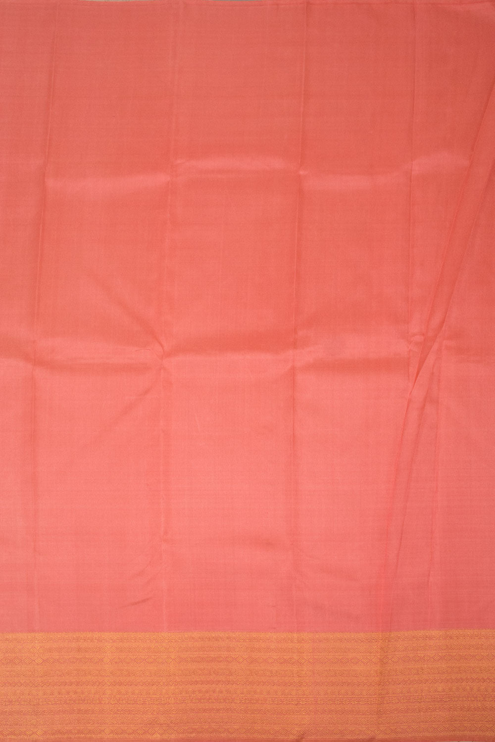 Peach Pink Handloom Kanjivaram Silk Saree - Avishya