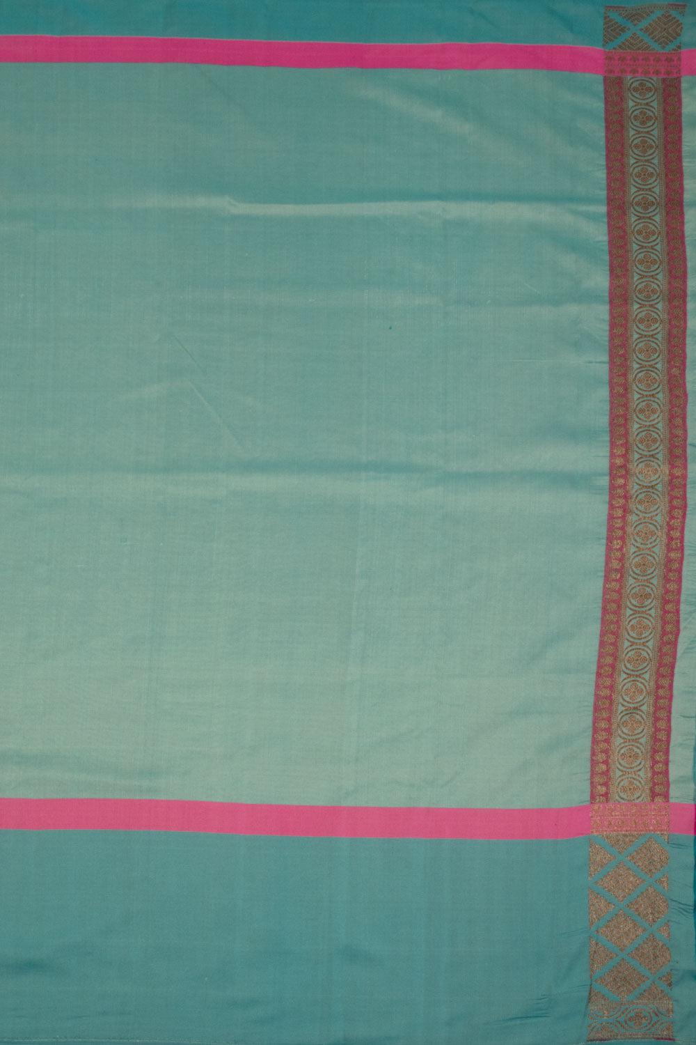 Off White Handloom Banarasi Katan Silk Saree - Avishya
