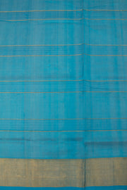 Ink Blue Handloom Kanchi Silk Cotton Saree -Avishya