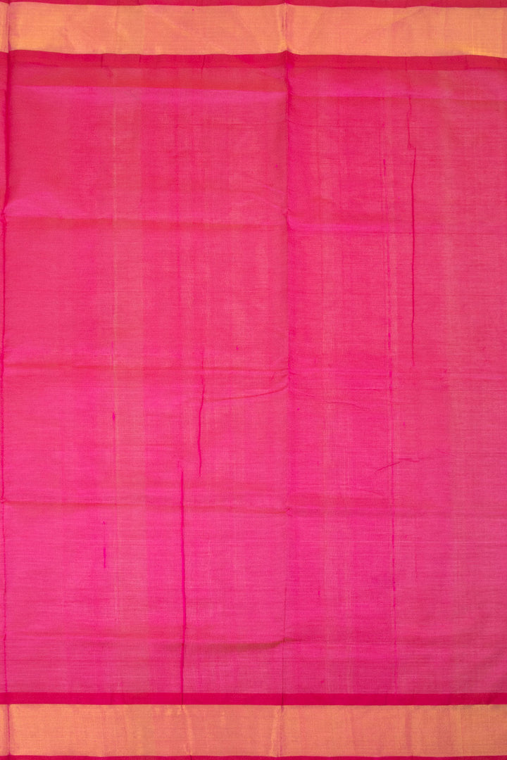 Artic Blue Handloom Kanchi Silk Cotton Saree -Avishya
