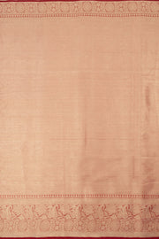 Red Banarasi Organza Saree - Avishya