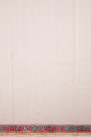 White Huda Print Silk Cotton Saree 10067320 - Avishya