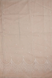 Grey Hand Embroidered Pure Silk Organza Saree - Avishya
