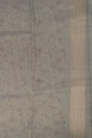 Blue Floral Printed Tissue Organza Saree 10067334