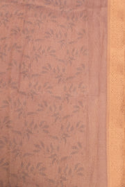 Golden Pink Floral Printed Tissue Organza Saree - Avishya