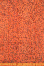 Orange Anokhi Hand Block Printed Saree - Avishya