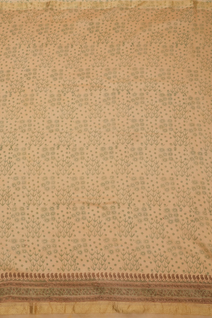 Brown Anokhi Hand Block Printed Saree - Avishya