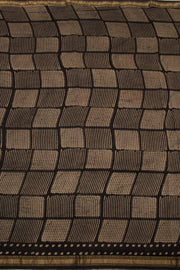 Black Anokhi Hand Block Printed Saree - Avishya