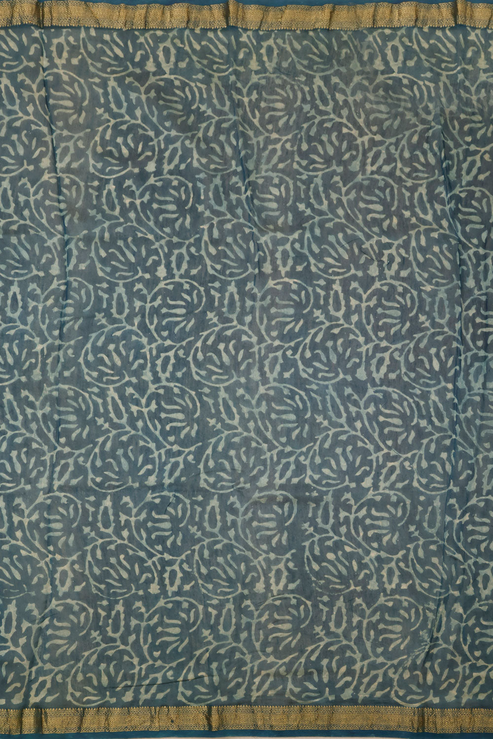 Blue Anokhi Hand Block Printed Saree - Avishya