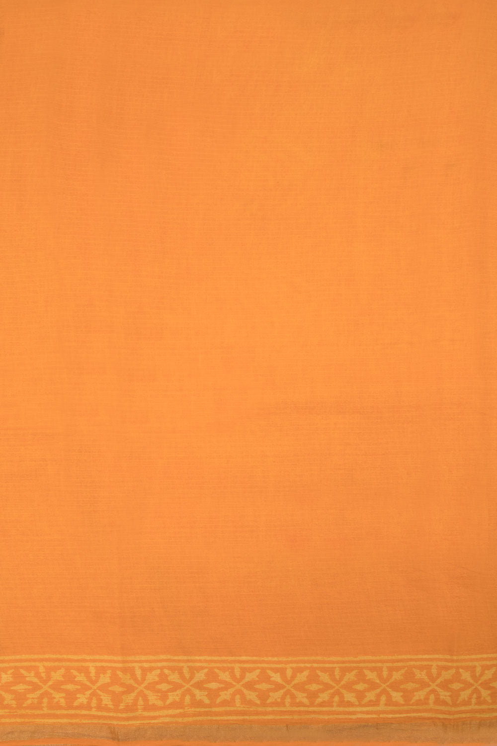 Orange Vanaspathi Hand block Printed Kota Cotton saree - Avishya