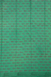 Green Vanaspathi Hand block Printed Kota Cotton saree - Avishya