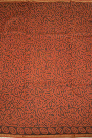 Red Vanaspathi Hand block Printed Silk Cotton Saree - Avishya