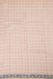 Grey Vanaspathi Hand block Printed Silk Cotton Saree - Avishya