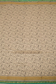 Green Vanaspathi Hand block Printed Silk Cotton Saree - Avishya