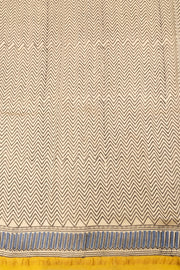 Yellow Vanaspathi Hand block Printed Silk Cotton Saree - Avishya