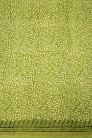Green Vanaspathi Hand block Printed Silk Cotton Saree - Avishya