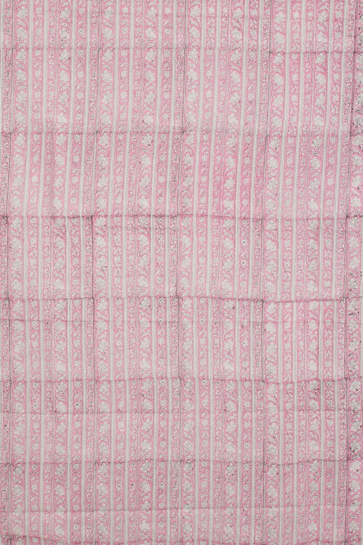 Beige Vanaspathi Printed Silk Cotton 3-Piece Salwar Suit Material - Avishya