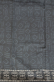 Black Vanaspathi Printed Silk Cotton 3-Piece Salwar Suit Material - Avishya