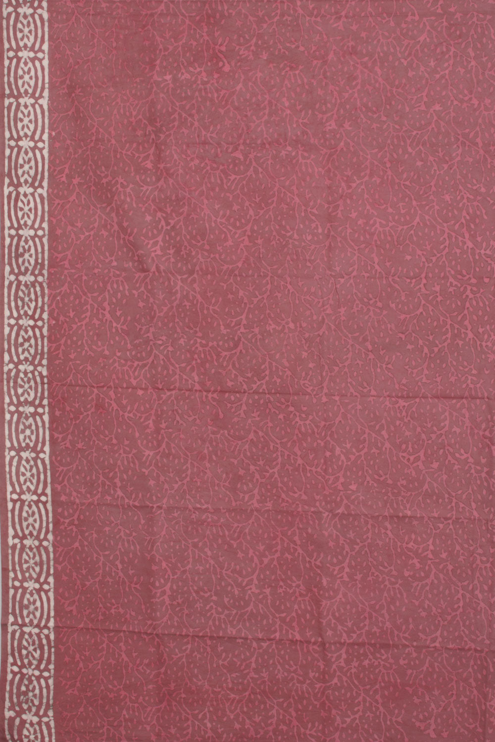 Brown Vanaspathi Printed Silk Cotton 3-Piece Salwar Suit Materia  - Avishya