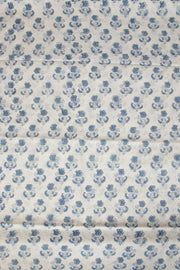  Off White Vanaspathi Printed Silk Cotton 3-Piece Salwar Suit Material - Avishya