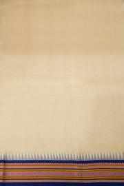 Beige Handloom Vidarbha Tussar silk saree - Avishya