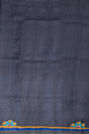 Brown Hand painted Tussar silk saree - Avishya